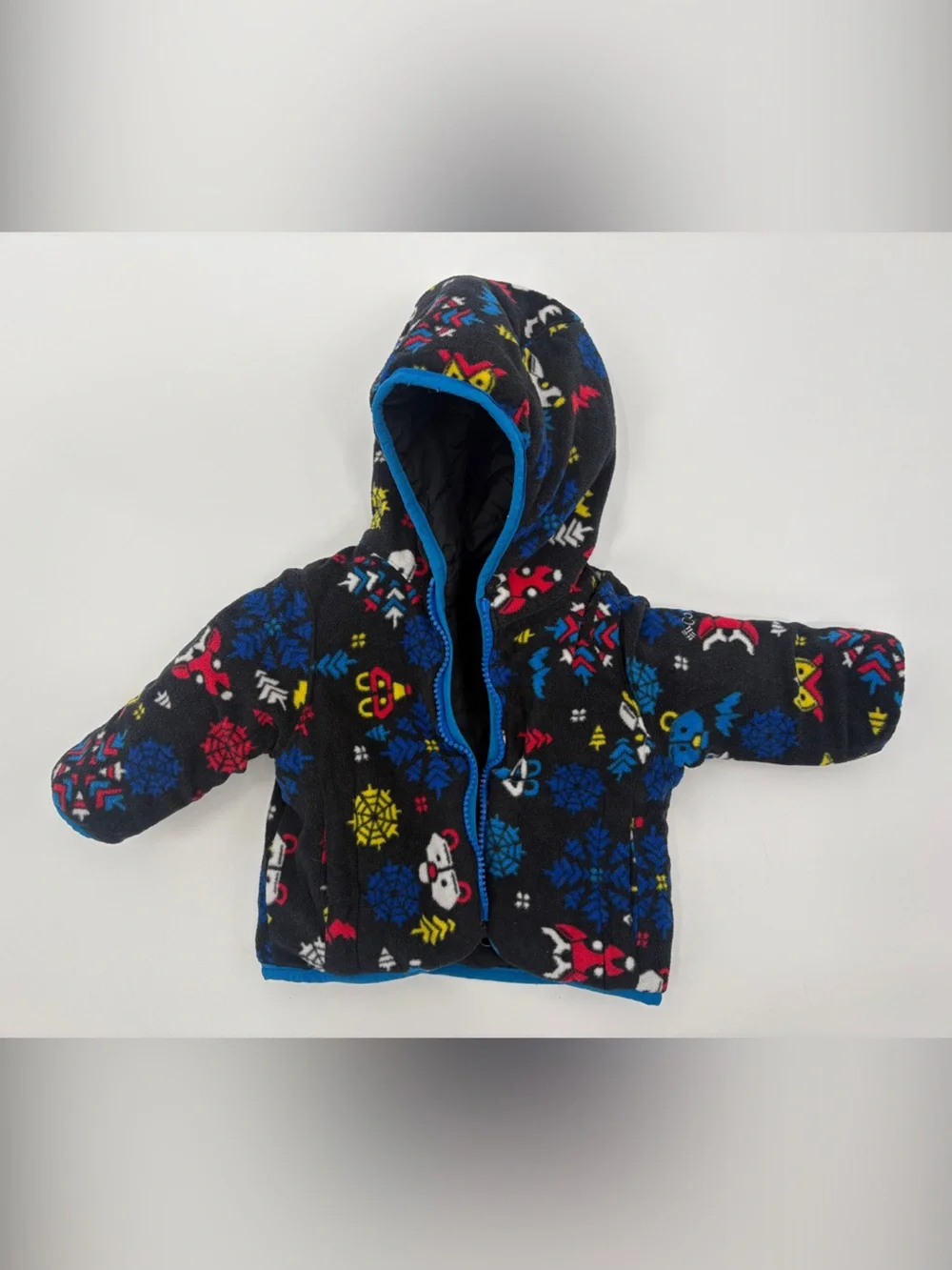 Columbia Black Jacket with Blue Trim